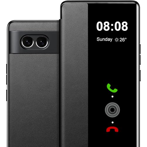 Coque rigide en polycarbonate Google Pixel 7A finition cuir et transparence élégante