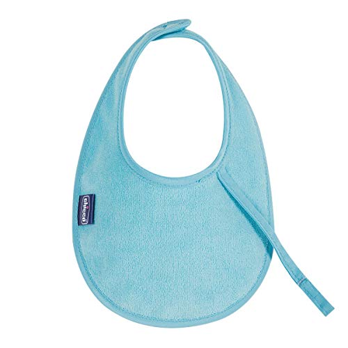 Chicco 00002582200000 Lätzchen FRESH BIB Mit Abnehmbarem Beissring Boy, blau