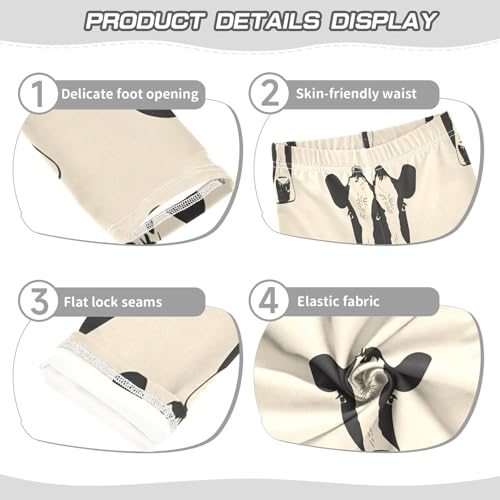 Toddler Girls Leggings Printed Yoga Pants Leggings Cows Head for Kids3