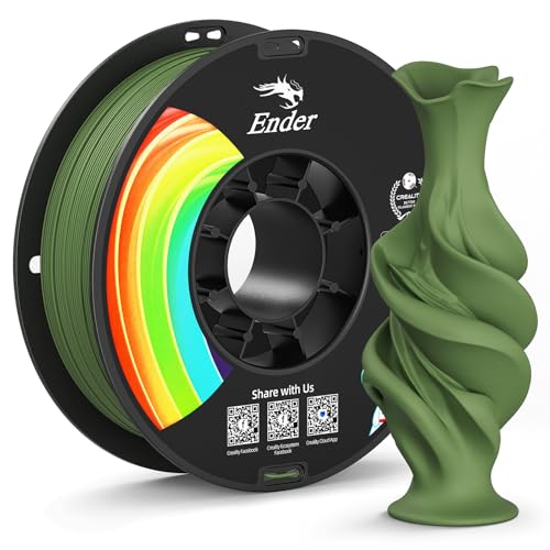 Creality Matte PLA Plus Filament 1.75mm, Olive Green Color, Low...