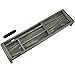 MyGift Desk Organizer Keyboard Shelf, Vintage Weathered Gray Solid Wood Office Storage Tray with 5 Compartments, Includes a Cable Organizer