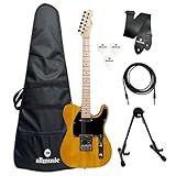 Kit Guitarra Michael Tele GM385N AM Capa/Suporte/Acessórios