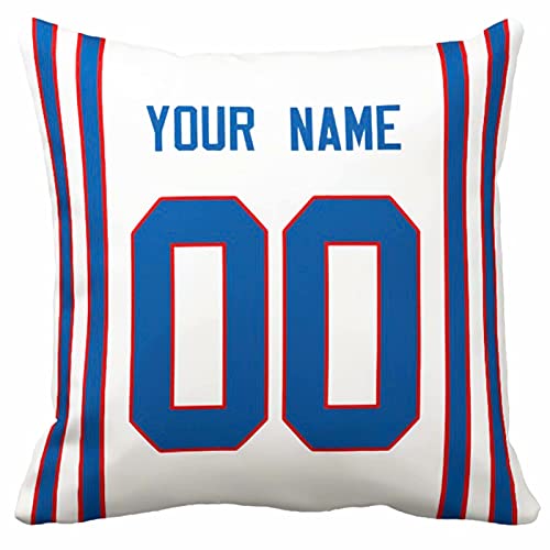 Image of ANTKING Throw Pillow 2 Pack with Custom Name and Number Personalized Gift for Men Women Boys