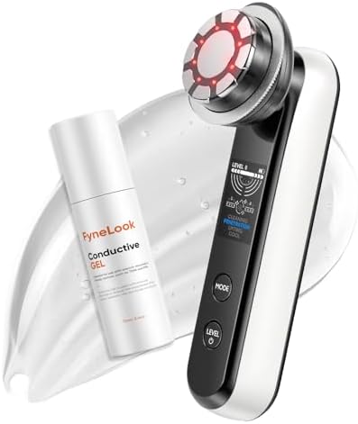 Microcurrent Facial Device with Red Light Therapy, Cooling Skin T...