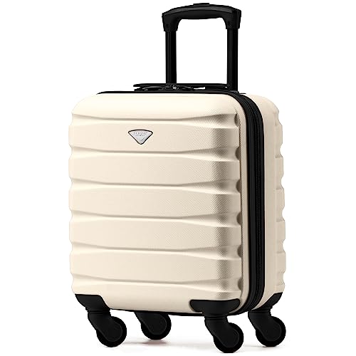 Flight Knight EasyJet Cabin Bag 45x36x20, Underseat, Lightweight Small Durable 4 Wheel Cabin Suitcase, Maximum Carry-On Size, ABS Hard Shell, 10kg Hand Luggage Bag- 45 x 36 x 20 cm Travel Bag