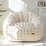MAXYOYO Giant Bean Bag Chair for Adults, Stuffed Shell-Shaped Large Bean Bag Couch, Cozy Living Room...