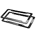 BLVD-LPF OBEY YOUR LUXURY Carbon Fiber License Plate Frame w/Glossy Finish - [Pack of 2] Plastic, Front & Rear Number Plate Frame w/Fasteners, Screws | Automotive Accessories