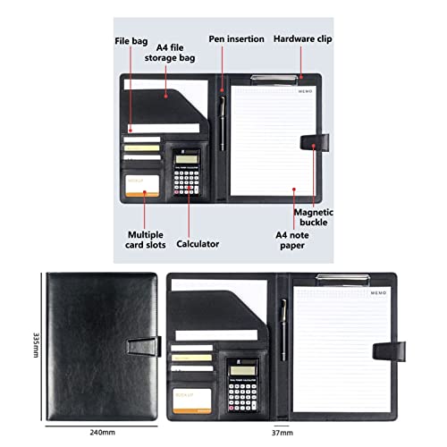 Dossier en cuir A4 multifonction pour ranger vos documents sans les froisser - 4