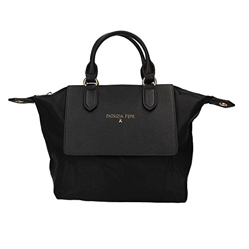 Sac du Soir noir Patrizia Pepe en Nylon Eco-Saffiano premium