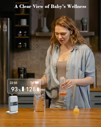 BabyO2 Smart Baby Monitor, Sleep Sock Monitor with Sleep Pattern Analysis, Real-Time Tracking of O2 Oxygen Saturation, Heart Rate, Base Station Included, Wearable Oximeter for 0-3 Years Old - Image 4