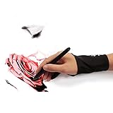 GAOMON 1 Finger Black Artist Lycra Glove for Graphics Tablet LED Light Box Pen Display - Free Size