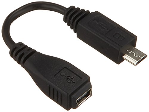 ELECOM �X�}�[�g�t�H���pMicro-USB�ϊ��A�_�v�^ USBminiB�[�q�p 10cm �u���b�N MPA-MFMB