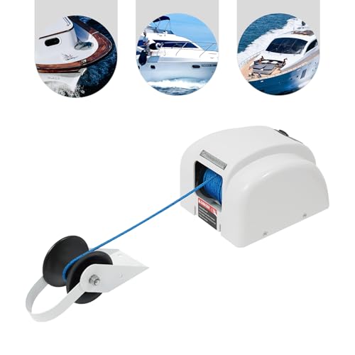 Winche eléctrico para ancla de barco 45 lbs con control remoto miniatura 5