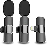 BAILIXIN Advanced Wireless Lavalier Mic with Noise Cancellation & Monitor Function, USB-C/Lightning Output for Content Creators, Filmmakers, Journalists-K9-A