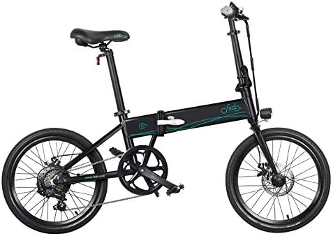 Amesii123 Folding E-bike D4S 20'' 250W Motor 10.4Ah Electric Bike Pedal Assists Bicycle for Adults Teens Outdoor Cycling Travel Black