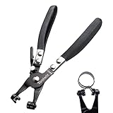 Schlauchklemmen Zange Robuste Draht-Schlauchschellen Entfernungs- und Installationswerkzeug Auto-Reparatur Werkzeug für Auto-Wasserrohr Ring Type und Schwenkbare Flachbandschellen (Schwarz)