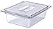 Carlisle FoodService Products Storplus 1/2-Size Food Pan Lid for Catering, Buffets, and Restaurants, Polycarbonate, 12.75 x 10.38 Inches, Clear