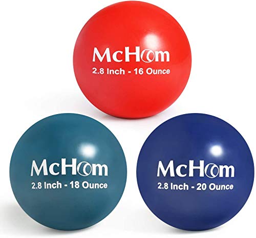 Mchom Weighted Baseball/Softball For Batting Hitting Pitching Training | Pvc Shell | 16Oz 18Oz 20Oz | 3Pcs #TOP6