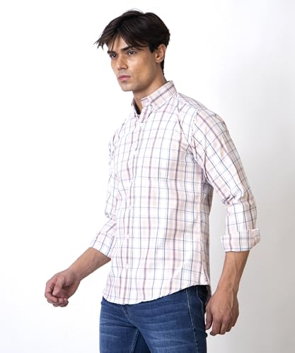 Image of TrapNation Men's Checkered Regular Fit Shirt