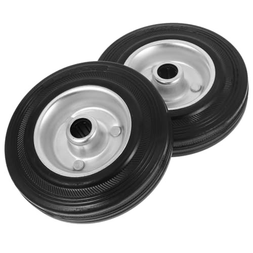Roues de remplacement pour chariot à main et diable en caoutchouc silencieux lot de 2