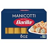 Barilla Manicotti Pasta, 8 oz. Box - Non-GMO Pasta Made with Durum Wheat Semolina - Kosher Certified