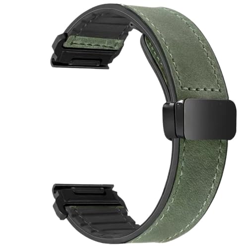 SRMVRNKNNK ���U�[�V���R���X�g���b�v Fit For Garmin �Ή� Fit For Tactix 7 Pro �Ή� Fit For Fenix 6X 7X 7pro 6 5plus �o�b�N��(Green New,For Gramin 22m