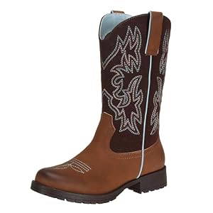 SheSole Women’s Cowboy Cowgirl Boots Round Toe Slip Resistant Western Country Riding Work Boots