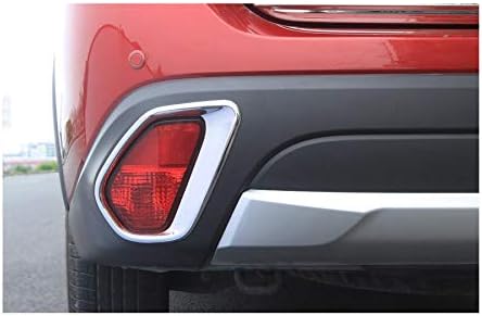 2Pcs ABS Chrome Car Rear Fog Light Lamp Cover Trim Decorate Cover for Mitsubishi Outlander 2016 2017 2018 2019 2020 2021