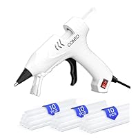 COMTO Hot Glue Gun with 30 Sticks, 20W Fast Preheating Mini Hot Glue Gun and Sticks Set for School Crafts DIY Arts and Quick Home Repairs, White