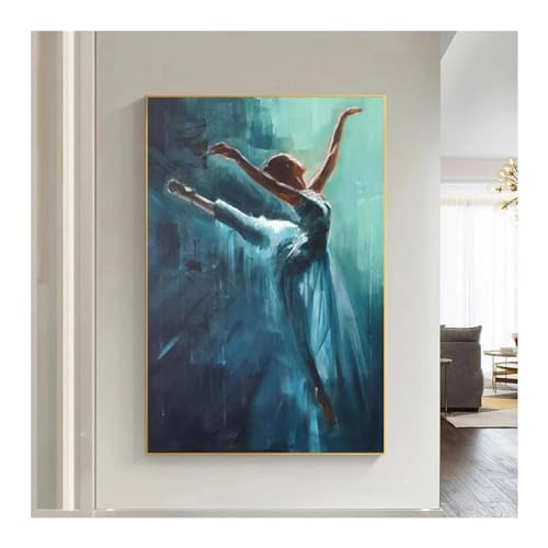Images murales ballerine avec cadre interne 12x20 pouces impression haute définition sur toile