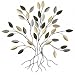 Comfy Hour 16" Tree of Life with Green and Gold Leaves Wall Decor Metal Art