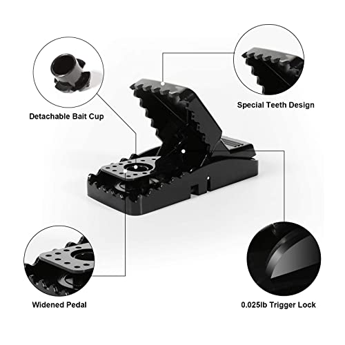 Uskich Mouse Traps,Mice Traps For House,Small Rat Traps That Work,Mice Killer Indoor Mouse Snap Traps No See Kill Mousetraps Quick Effective Mouse Catcher For Family And Pet-20 Pack thumb #1