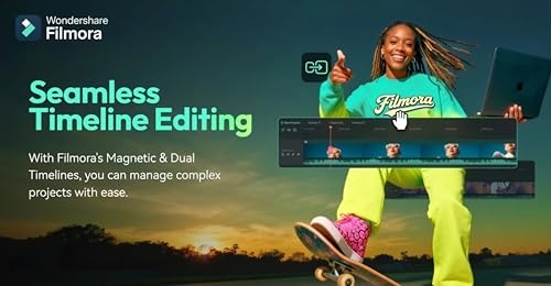 Image of Filmora 15 Video Editor Software Lifetime Validity (2026 Version) (Pre-Activated) More AI, Videos in Less Clicks | All future updates for Windows PC | Unlimited Reinstallations (Video Editing Software)