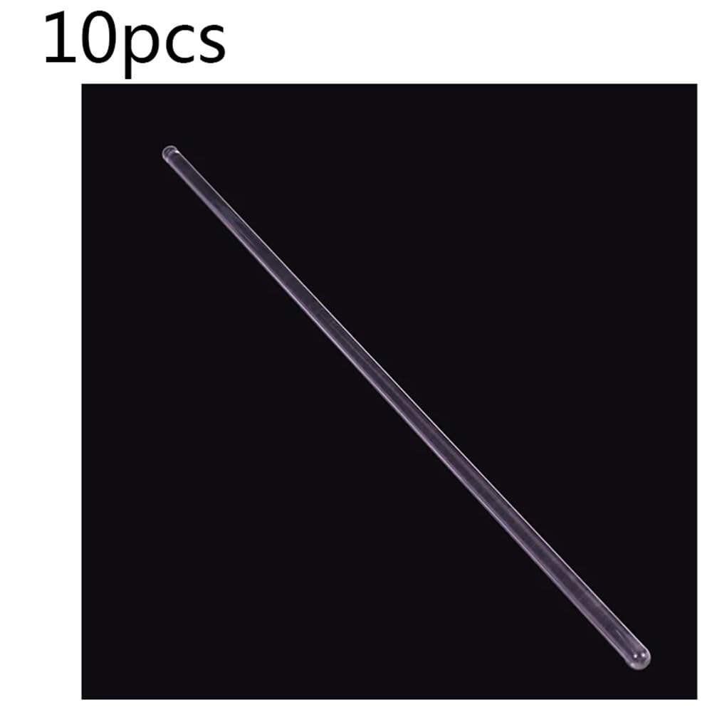 Sprzęt i wyposażenie laboratoryjne, 10 sztuk/partia laboratorium 5, 7, 8, 10 mm, okrągła głowica, szkło, pręt do bijaków do laboratorium (10 x 400 mm, 10 szt.)