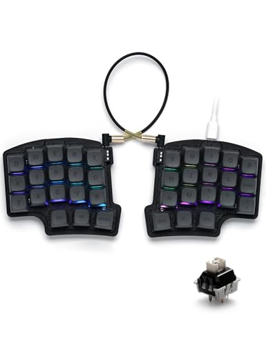 YIVU wired split mechanical keyboard 40% layout...