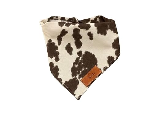 Cow print dog bandana