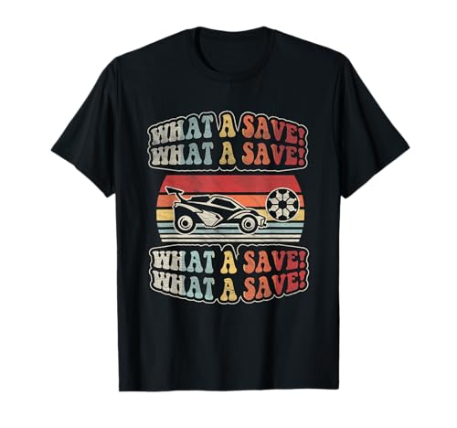 Vintage Retro What A Save Soccer Car League T-Shirt