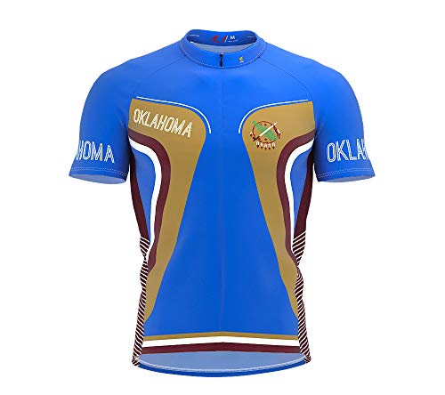 ScudoPro Oklahoma Bike Short Sleeve Cycling Jersey for Men - Size S Multicolored