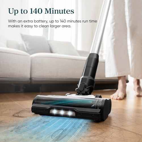 Image of Levoit AERO Vacuum Replacement Battery, 2500mAh, Up to 70-Min Runtime | Extended Runtime Up to 140 Minutes with an Extra Battery, Genuine Accessory, Removable & Rechargeable, Flexible Charging