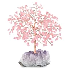 Rose Quartz With Amethyst Cluster Base