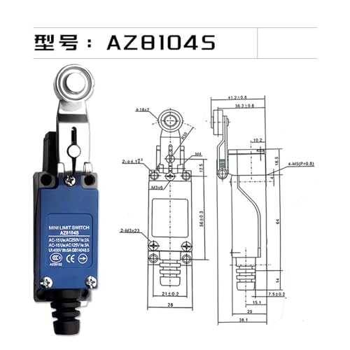 Interrupteur de fin de course AZ8104s pour stopper l'usure machine