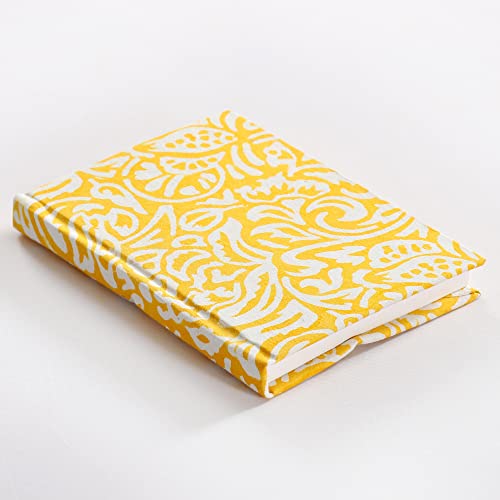 Image of Ravaiyaa - Attitude is everything Hand Block Printed Fabric Journal Handbound Notebook Gifts for Writers Recycled Paper Notebook Diary
