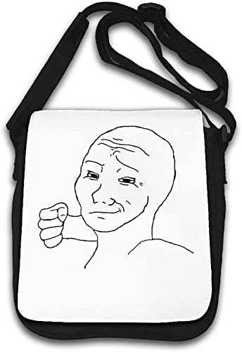 Sac à bandoulière Wojak Punch blanc idéal pour les sorties urbaines et les cours