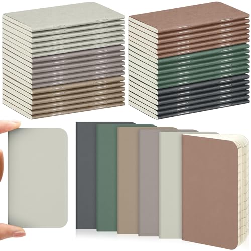 Carnet de poche kraft lot de 36 petits cahiers lignés pour ne plus rien oublier