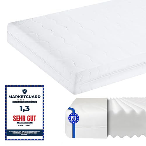 HIGH LIVING Matratze Orthopädische 7-Zonen Kaltschaummatratze -12 cm hoch...