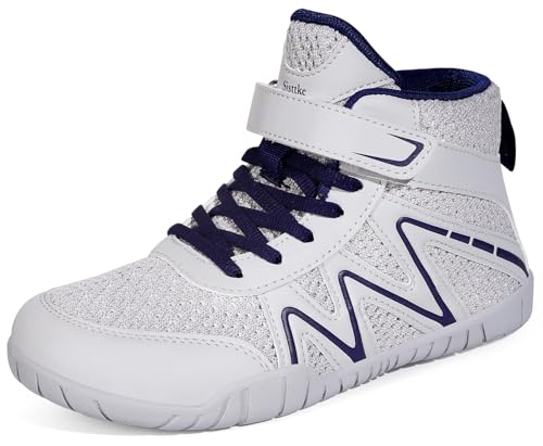 Sisttke Wrestling Shoes for Kids Boys Girls Boxing Shoes Outdoor Sports Sneakers Grey