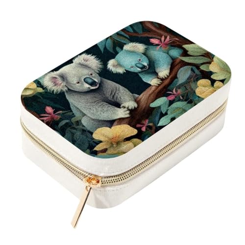 Boîte à bijoux koala double couche avec compartiments optimisés bagues et boucles - 2