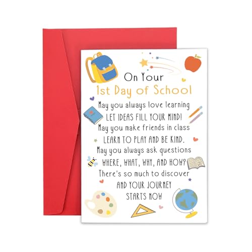 First Day of School Gifts for Kid Back to School Supplies for Teen Girls Boys Back to School Stuff First Day of School Card School Supplies Aesthetic High School Going to College Summer School Friend