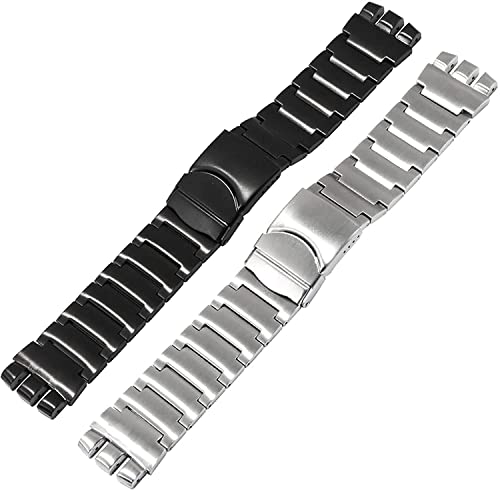 Bracelet montre acier inoxydable massif 23mm finition luxe pour hommes