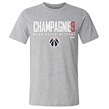 500 LEVEL Justin Champagnie Washington Wizards Shirt - Justin Champagnie Washington Wizards Elite WHT (Heather Gray, Medium)